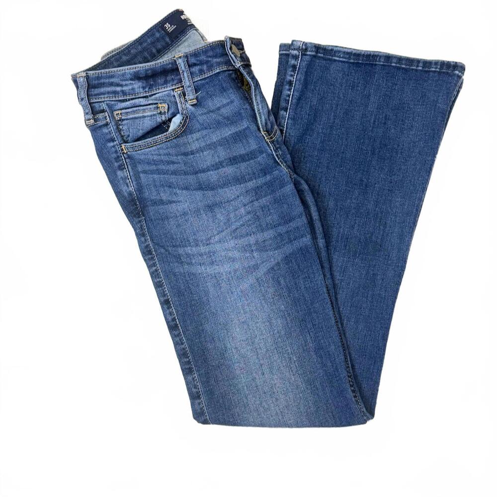 Hollister Women's Low Rise Bootcut Jeans Dark Wash Y2K Vintage Aesthetic 26WX28L